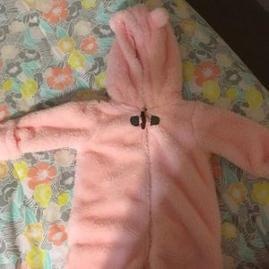 Carters Baby Girl Hooded Sherpa Fleece Pram